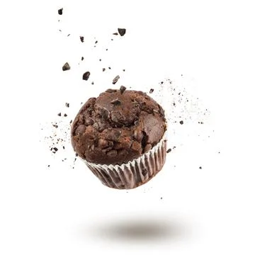 Chocolate chip muffin Stock Photos