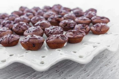Chocolate chip muffins Stock Photos