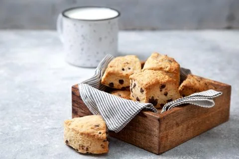 Chocolate Chip Scones Foto stock