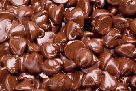 Chocolate chips background Stock Photos