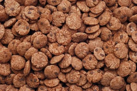 Chocolate chips cereals Stock Photos