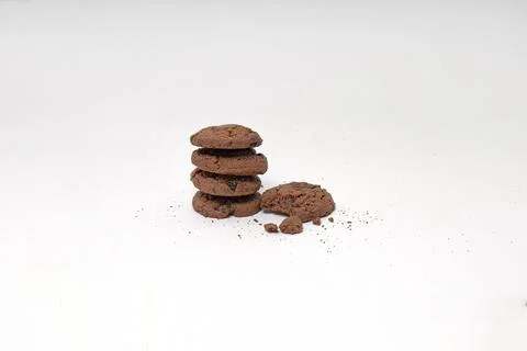 Chocolate chips cookies Stock Photos