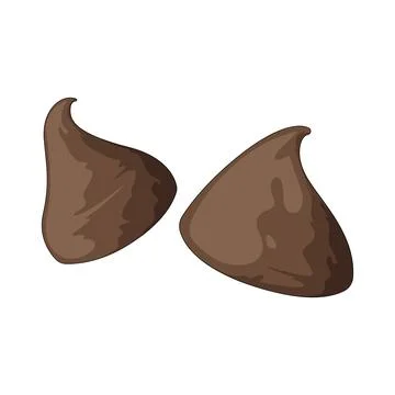 Chocolate chips illustration Stock Illustration