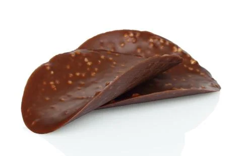 Chocolate chips with nuts Stock Photos