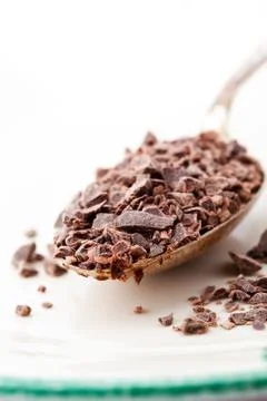 Chocolate chips Foto stock