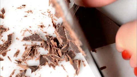 Chocolate chopping Video stock 114572486