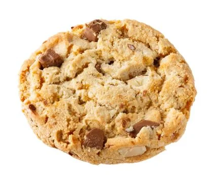 Chocolate chunk crispy cookie Stock Photos