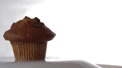 Chocolate Chunk Muffin Stock Footage 42711223