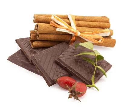Chocolate, cinnamon Stock Photos