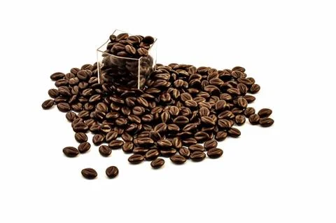 Chocolate coffee beans Stock Photos