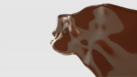 Chocolate Coffee Liquid Splash 3D Animation5 Video stock 151887900