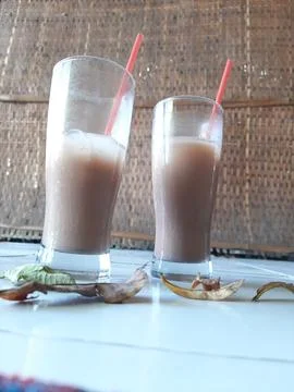 Chocolate cold drink Stock Photos