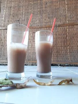 Chocolate cold drink Stock Photos