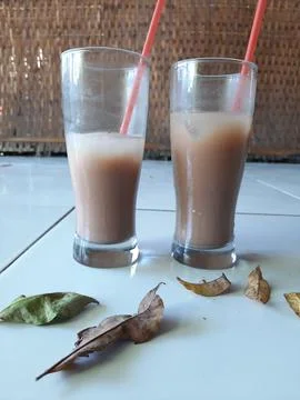 Chocolate cold drink Stock Photos