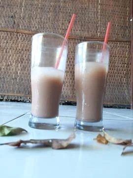 Chocolate cold drink Stock Photos
