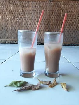 Chocolate cold drink Stock Photos