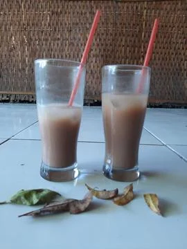 Chocolate cold drink Stock Photos