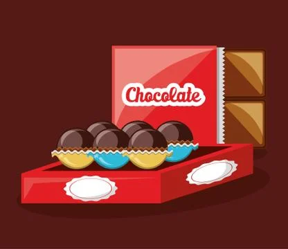 Chocolate concept design Stock Illustration