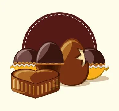 Chocolate concept design 스톡 일러스트