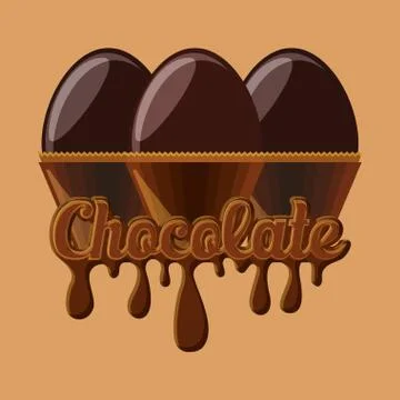 Chocolate concept design Stock Illustration