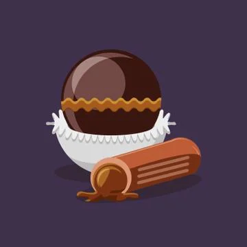 Chocolate concept design Stock Illustration