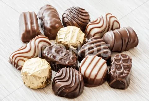 Chocolate confectionery Stock Photos