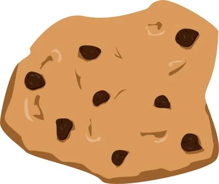 Chocolate cookie Stock Illustration