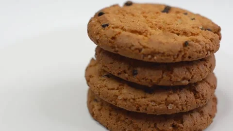 Chocolate cookies Stock Footage