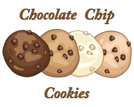 Chocolate cookies Stock Illustration