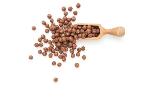 Chocolate corn balls Stock Photos