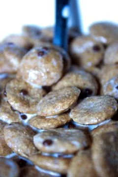 Chocolate corn flakes Stock Photos