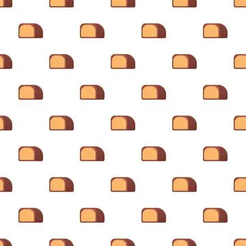Chocolate covered candy repeating pattern illustration background Stock Illustration