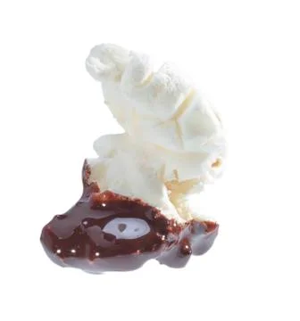Chocolate covered popcorn. Stock Photos