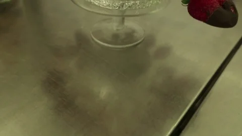 Chocolate-covered strawberries Stock Footage 77051521