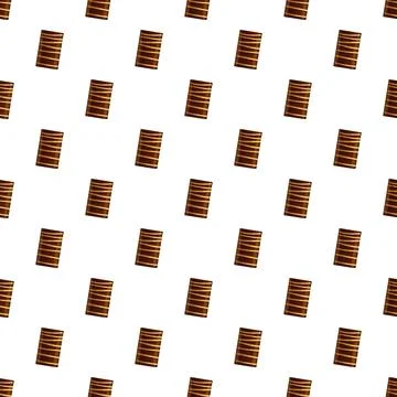 Chocolate crack cookies pattern seamless vector Stock Illustration
