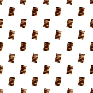 Chocolate crack cookies pattern seamless Stock Illustration