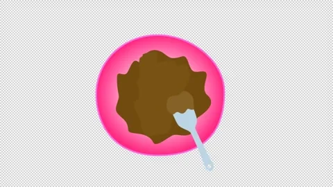 Chocolate Cream Mixing Stock Footage 341316345