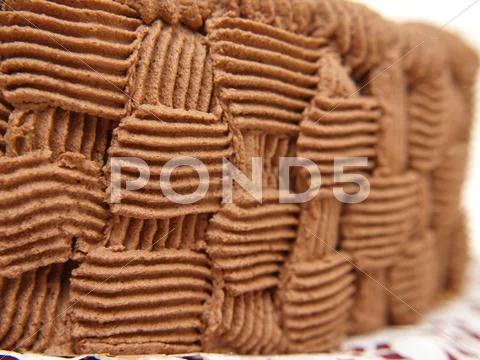 Chocolate cream pattern Stock Photos