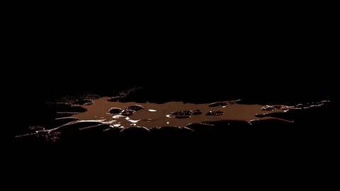 Chocolate crown splash1 thin Stock Footage 340822484