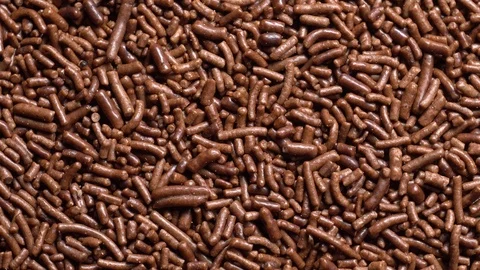 Chocolate crumbs in rotation. Stock Footage 99291185