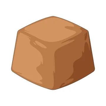 Chocolate cube illustration イラスト素材