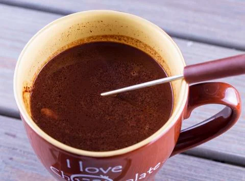 Chocolate in a cup Stock Photos
