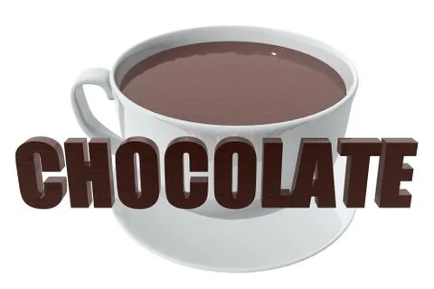 Chocolate cup symbol Illustrazione stock