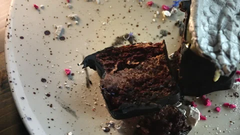 Chocolate cupcake cut in half. Stock-Footage 311265084
