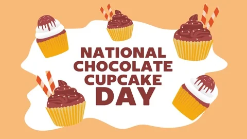 Chocolate Cupcake Day 스톡 동영상 306994087