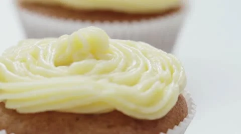 Chocolate on Cupcake Video stock 11809858