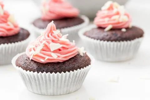 Chocolate cupcake Stock Photos