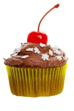Chocolate cupcake Stock Photos