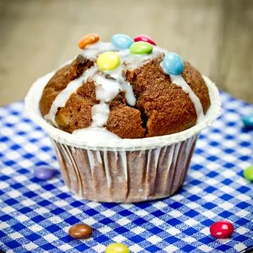 Chocolate cupcake Stock Photos