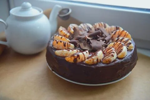 Chocolate cupcake Stock Photos